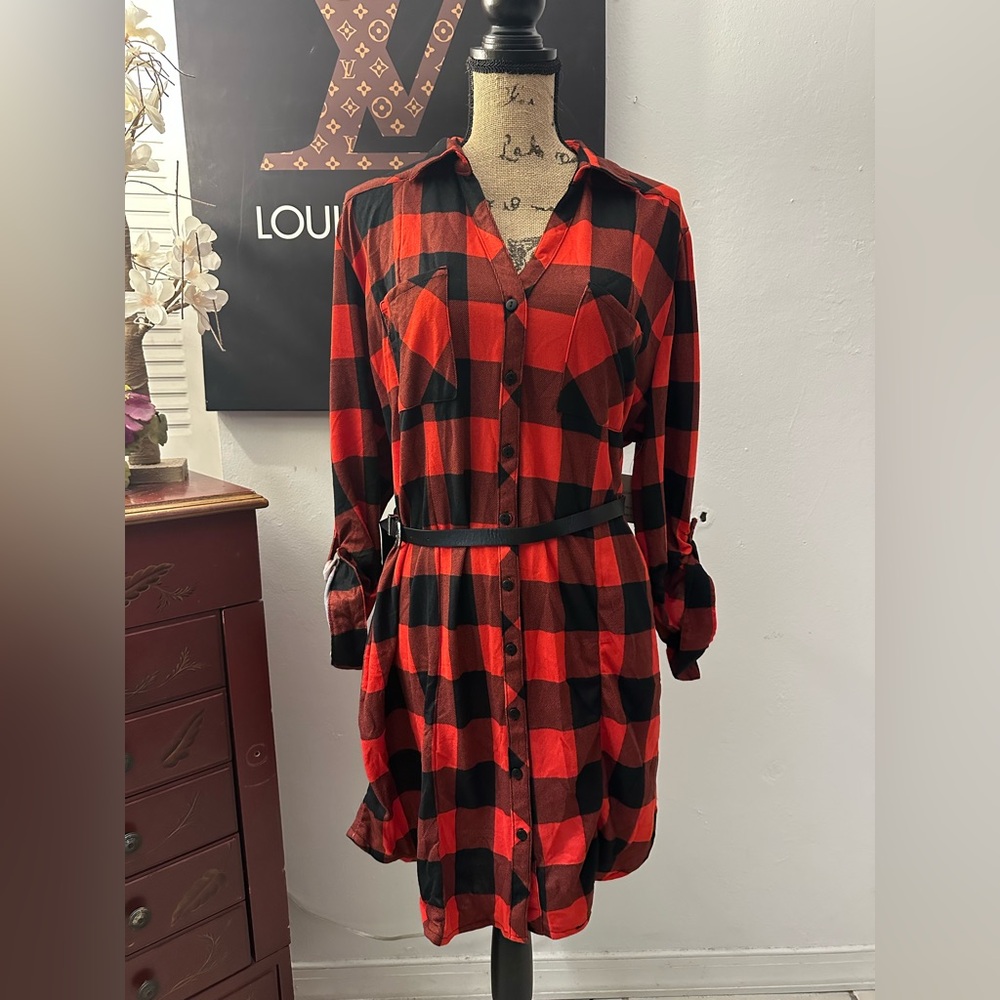 🆕Passport Buffalo Plaid Dress